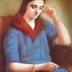 Pablo PicassoOlga in Pensive Mood