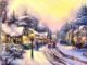 Thomas Kinkade - Village Christmas