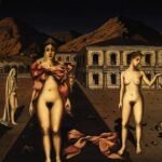 Paul Delvaux - Les noeud rose