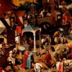 Pieter Bruegel de Oude - Nederlandse Spreekwoorden(detail)