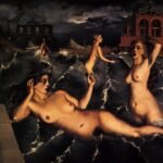 Paul Delvaux - Les Nymphes se baignant