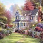 Thomas Kinkade - Victorian garden