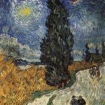 Vincent Van Gogh - Road with Cypress and Star