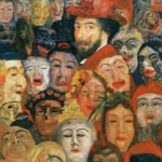 James Ensor - Self Portrait with Masks