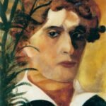 Marc Chagall - Self Portrait with White Collar Marc Chagall - Self Portrait with White Collar