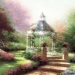 Thomas Kinkade - The hidde, gazebo